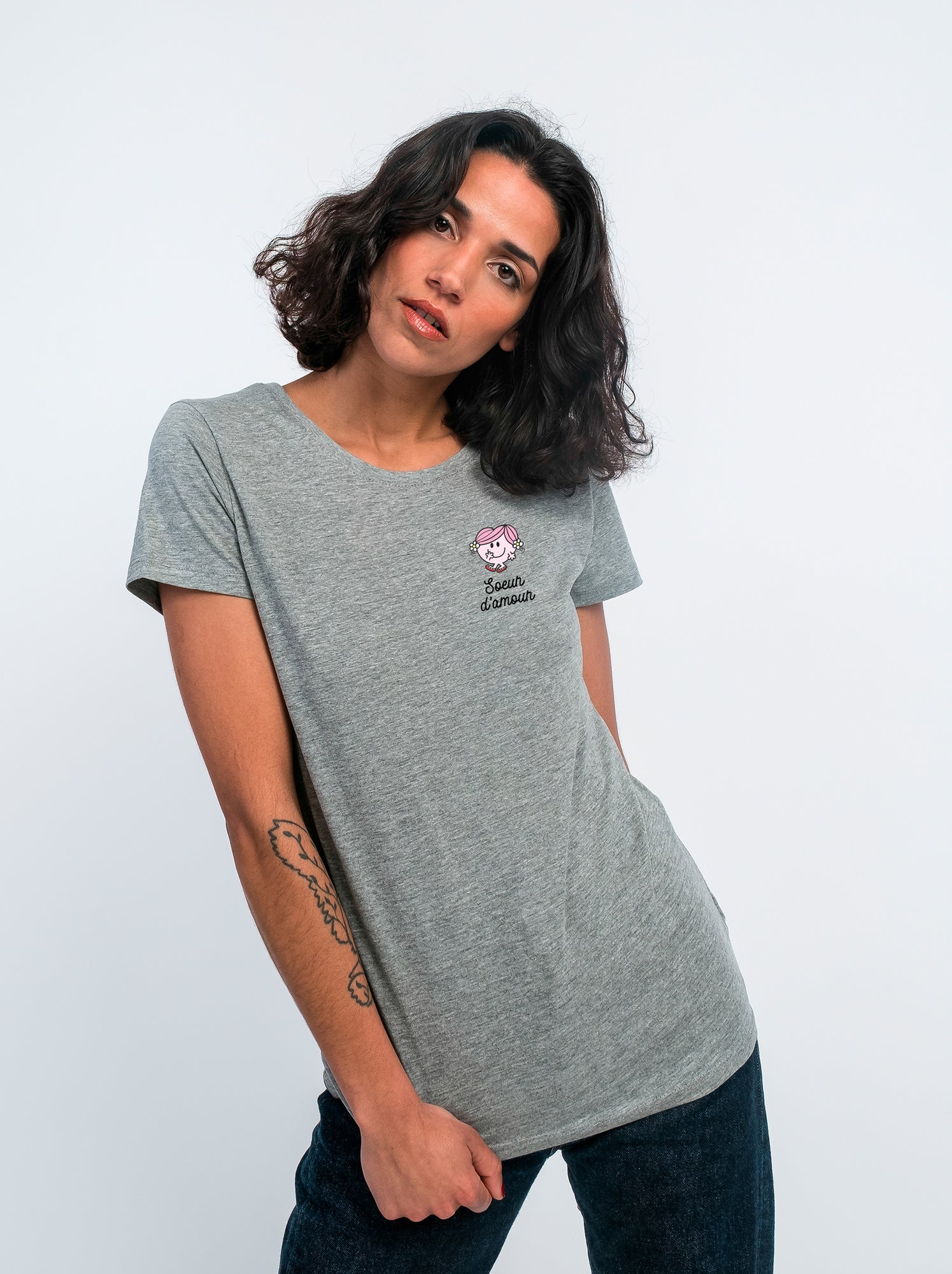 T-shirt Femme - SOEUR D AMOUR COEUR - Kiabi